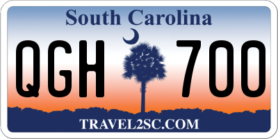 SC license plate QGH700