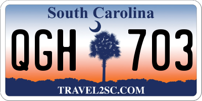 SC license plate QGH703