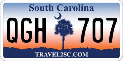 SC license plate QGH707
