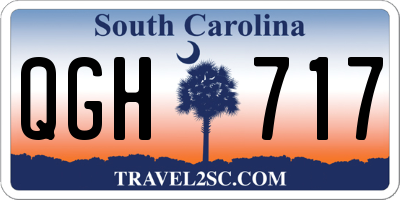 SC license plate QGH717