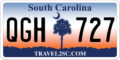 SC license plate QGH727