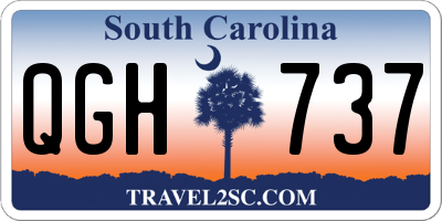 SC license plate QGH737