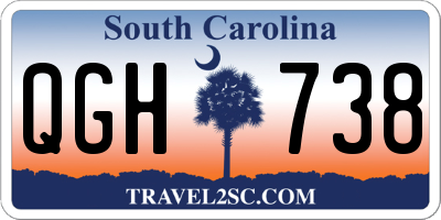 SC license plate QGH738
