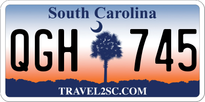 SC license plate QGH745