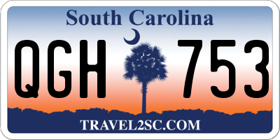 SC license plate QGH753
