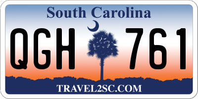 SC license plate QGH761