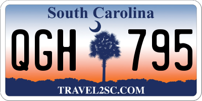 SC license plate QGH795
