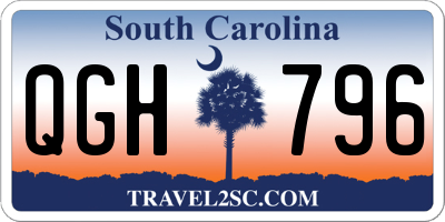 SC license plate QGH796