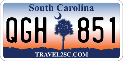 SC license plate QGH851