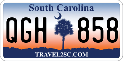 SC license plate QGH858