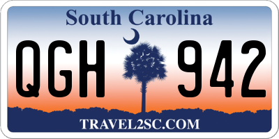 SC license plate QGH942