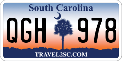 SC license plate QGH978
