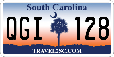 SC license plate QGI128