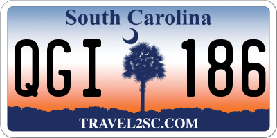 SC license plate QGI186