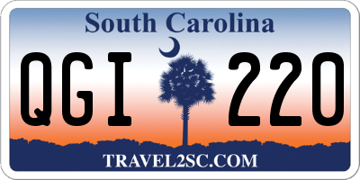 SC license plate QGI220