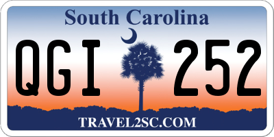 SC license plate QGI252
