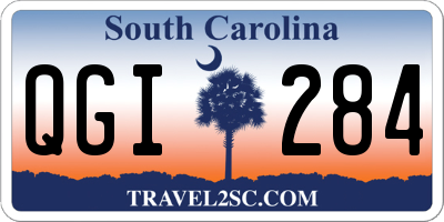 SC license plate QGI284