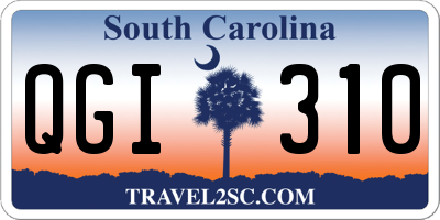 SC license plate QGI310