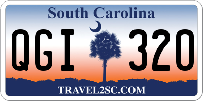SC license plate QGI320