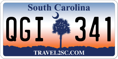 SC license plate QGI341