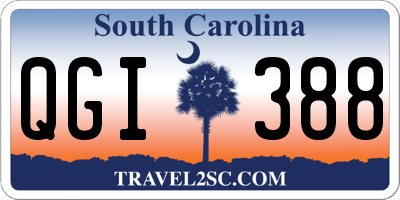 SC license plate QGI388