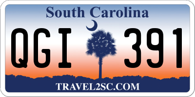 SC license plate QGI391