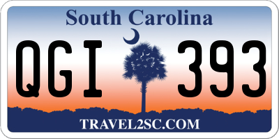 SC license plate QGI393