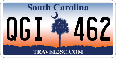 SC license plate QGI462