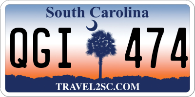 SC license plate QGI474