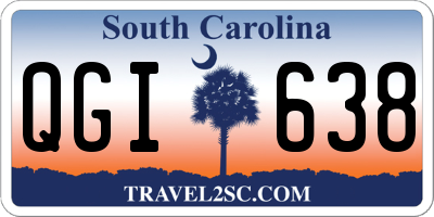 SC license plate QGI638