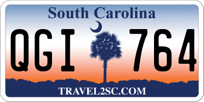 SC license plate QGI764
