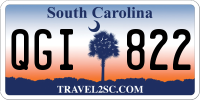 SC license plate QGI822