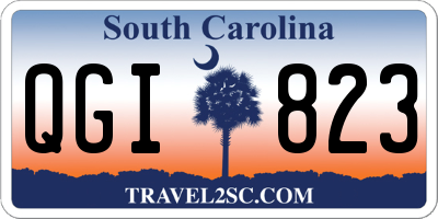 SC license plate QGI823