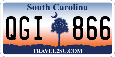 SC license plate QGI866