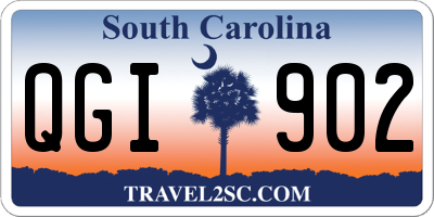 SC license plate QGI902