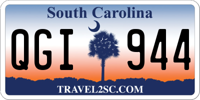 SC license plate QGI944