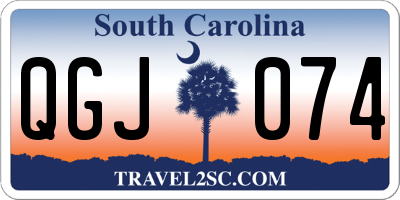 SC license plate QGJ074