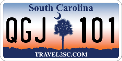 SC license plate QGJ101