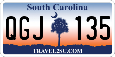 SC license plate QGJ135