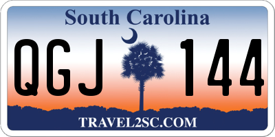 SC license plate QGJ144
