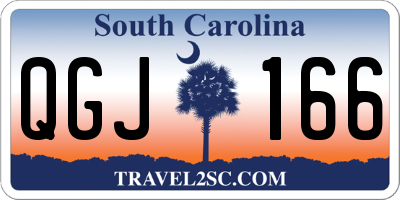 SC license plate QGJ166