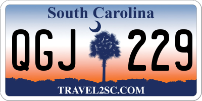 SC license plate QGJ229