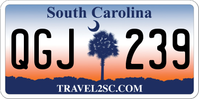 SC license plate QGJ239