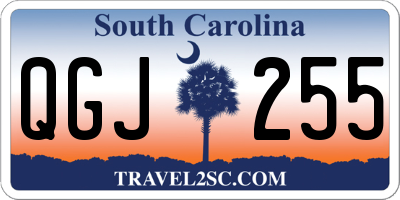 SC license plate QGJ255