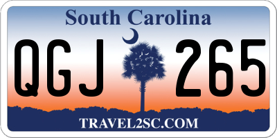 SC license plate QGJ265