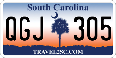 SC license plate QGJ305