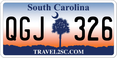 SC license plate QGJ326