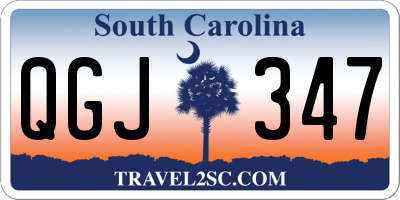 SC license plate QGJ347