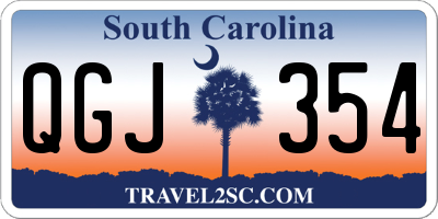 SC license plate QGJ354