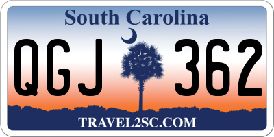 SC license plate QGJ362